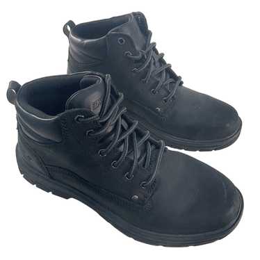 Skechers Men's Black Leather Combat Boots Size 8.… - image 1
