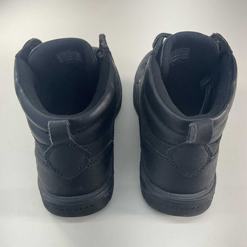 Skechers Men's Black Leather Combat Boots Size 8.… - image 3