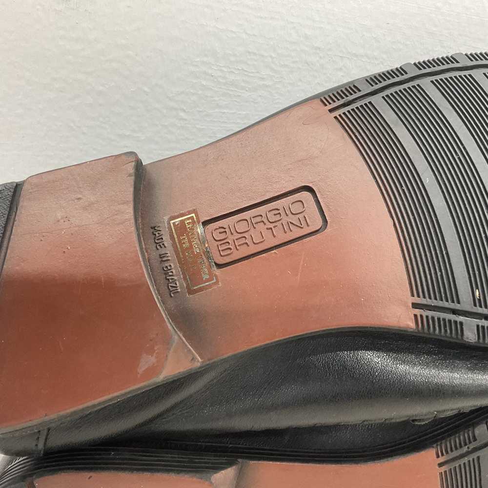 Giorgio Brutini Men's Black Leather Loafers Size … - image 5