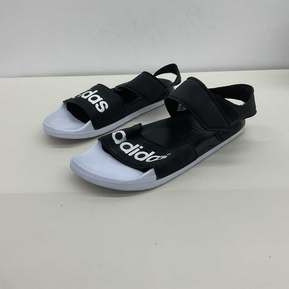 Adidas Men's Slide Sandals Black Synthetic Size 1… - image 2
