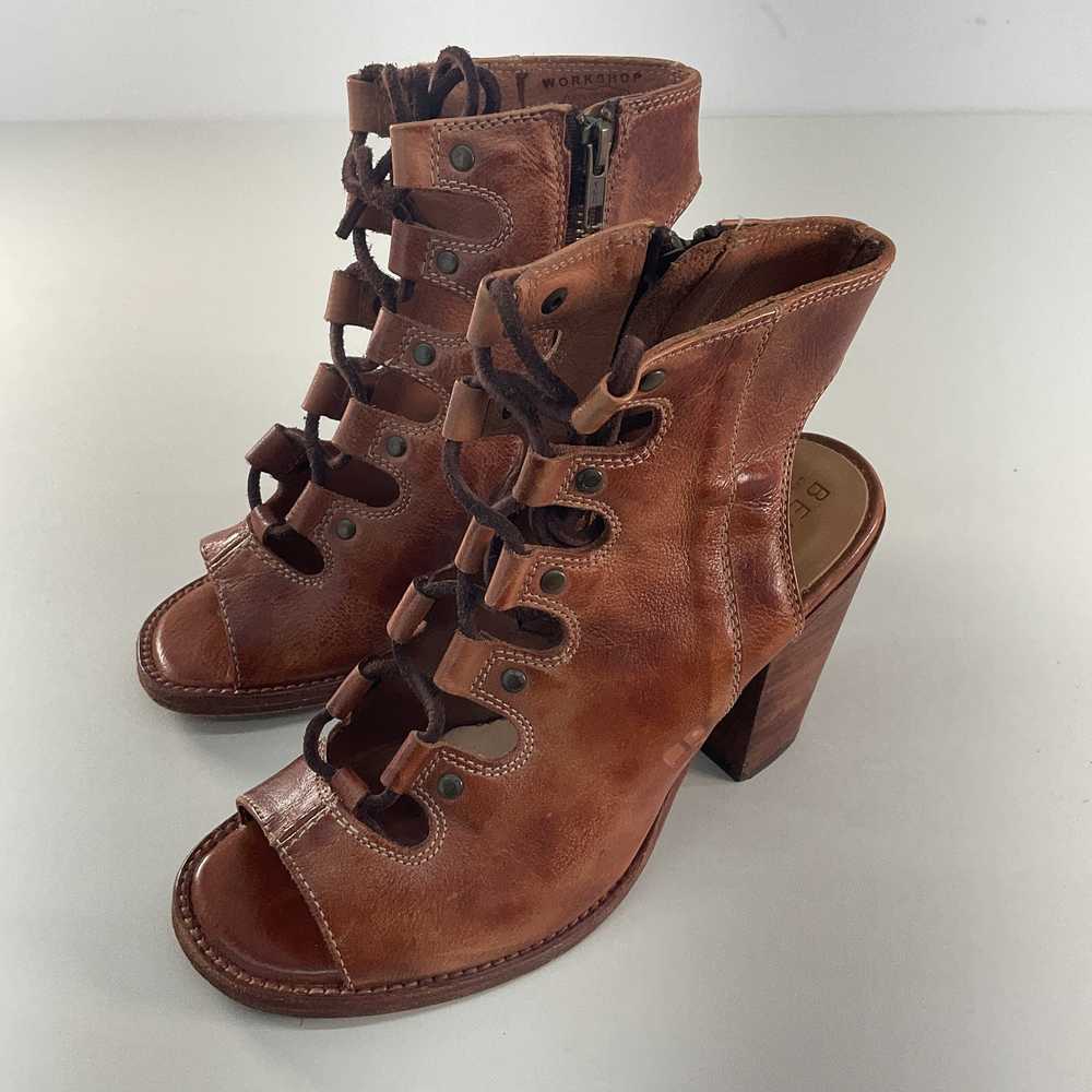 Bed Stu Brown Leather Gladiator Heels, Size 8, Pr… - image 2