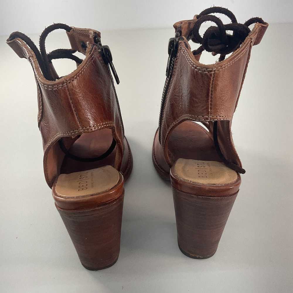 Bed Stu Brown Leather Gladiator Heels, Size 8, Pr… - image 3