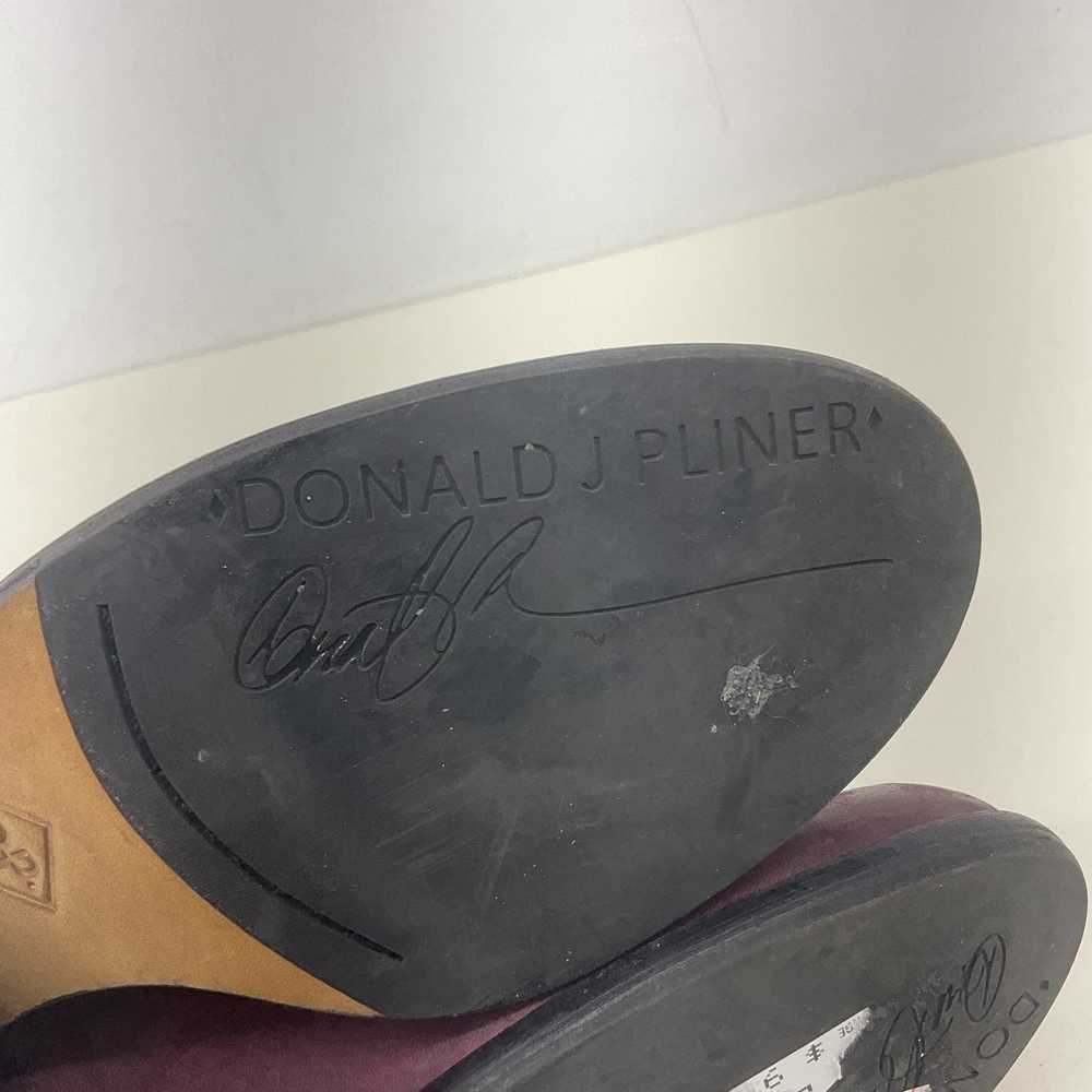 Donald J Pliner Purple Leather Studded Biker Boot… - image 5
