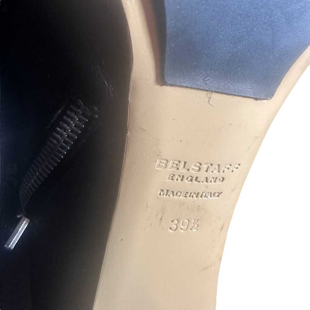 Belstaff Peep Toe Heels Black Leather 39 1/2 8 1/… - image 10