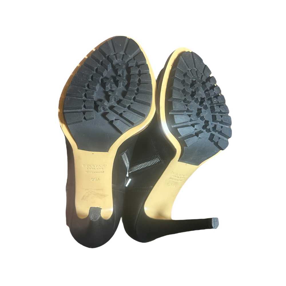 Belstaff Peep Toe Heels Black Leather 39 1/2 8 1/… - image 11