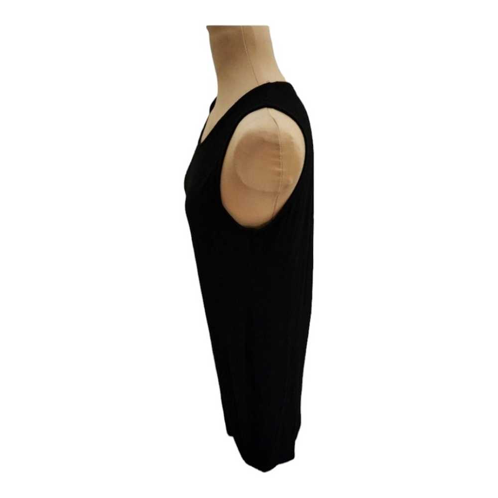 Eileen Fisher sleeveless black dress size medium - image 2