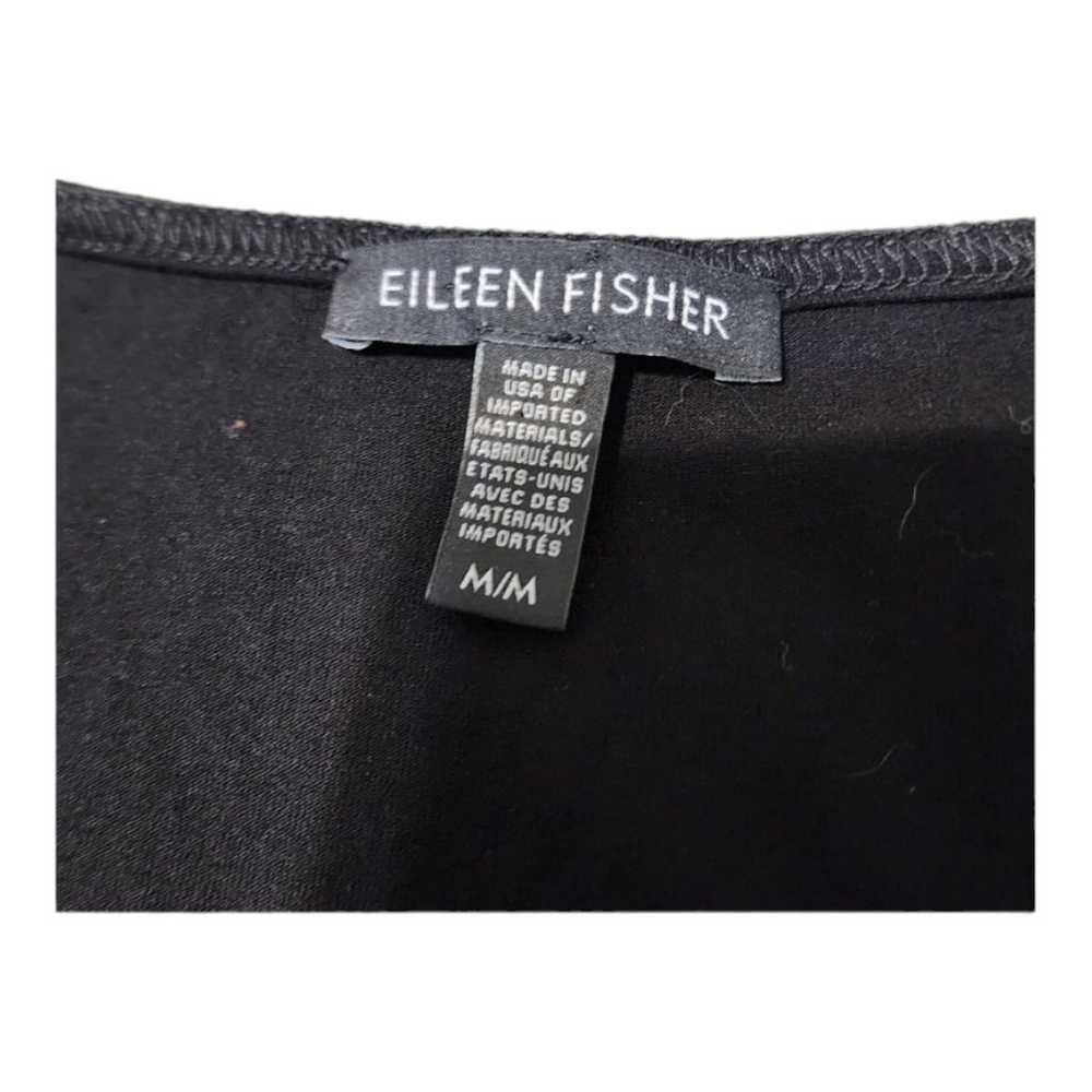 Eileen Fisher sleeveless black dress size medium - image 5