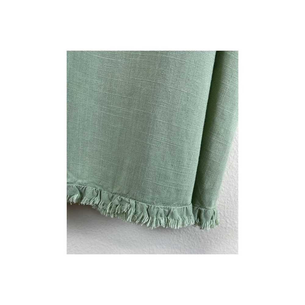 UMGEE Ruffle Lace Dress Mint Green Size M - image 4