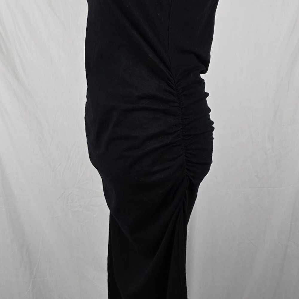 Michael Stars Racerback Midi Dress Ruched Black M… - image 7