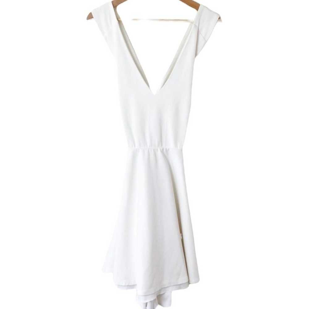Lulus Going Steady White Backless Skater Dress Lo… - image 2