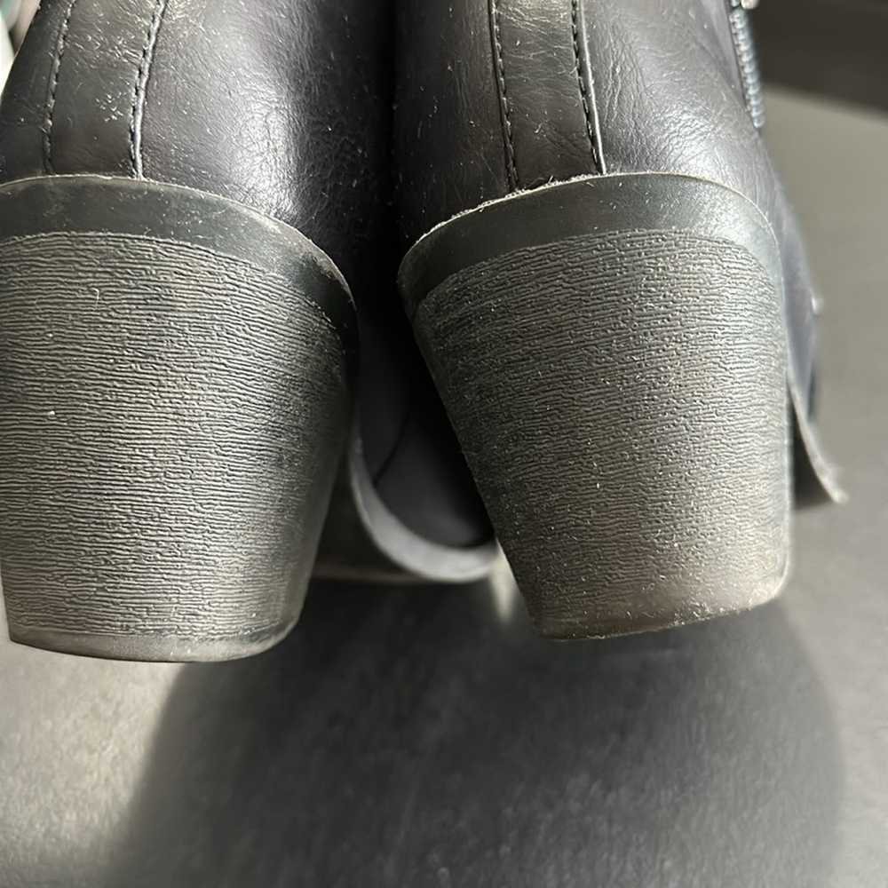 SODA Black Side Zipper Ankle Bootie Boots Heels S… - image 11