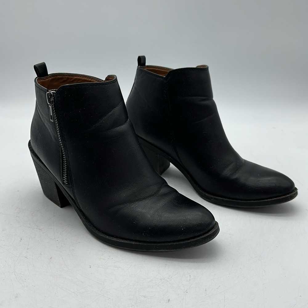 SODA Black Side Zipper Ankle Bootie Boots Heels S… - image 3