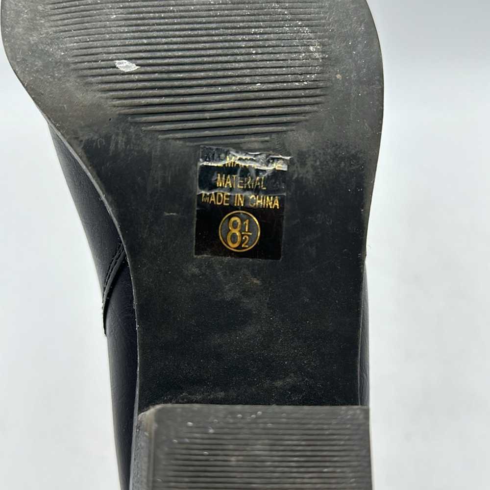 SODA Black Side Zipper Ankle Bootie Boots Heels S… - image 8