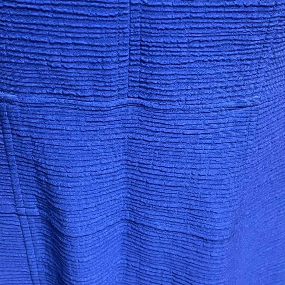 Nanette Lepore Women’s Blue Textured Knee Length … - image 11