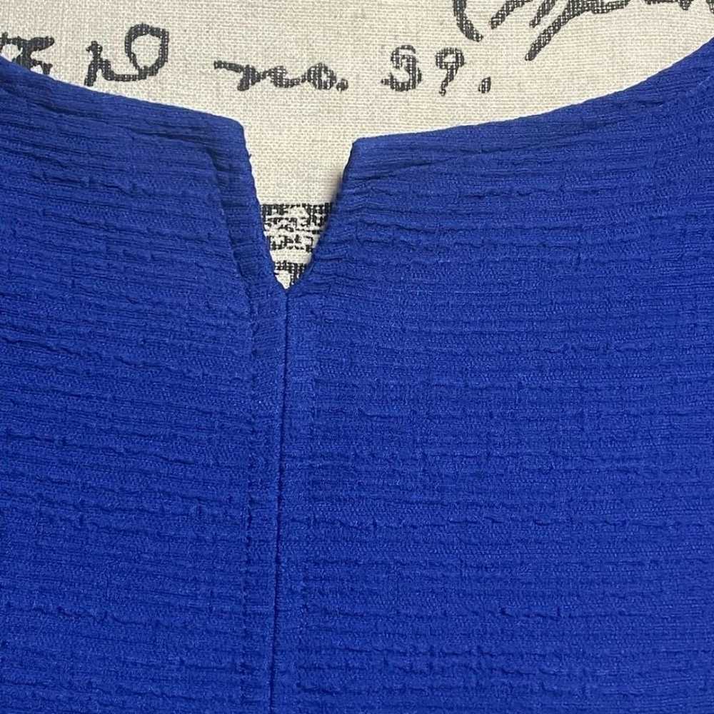Nanette Lepore Women’s Blue Textured Knee Length … - image 12