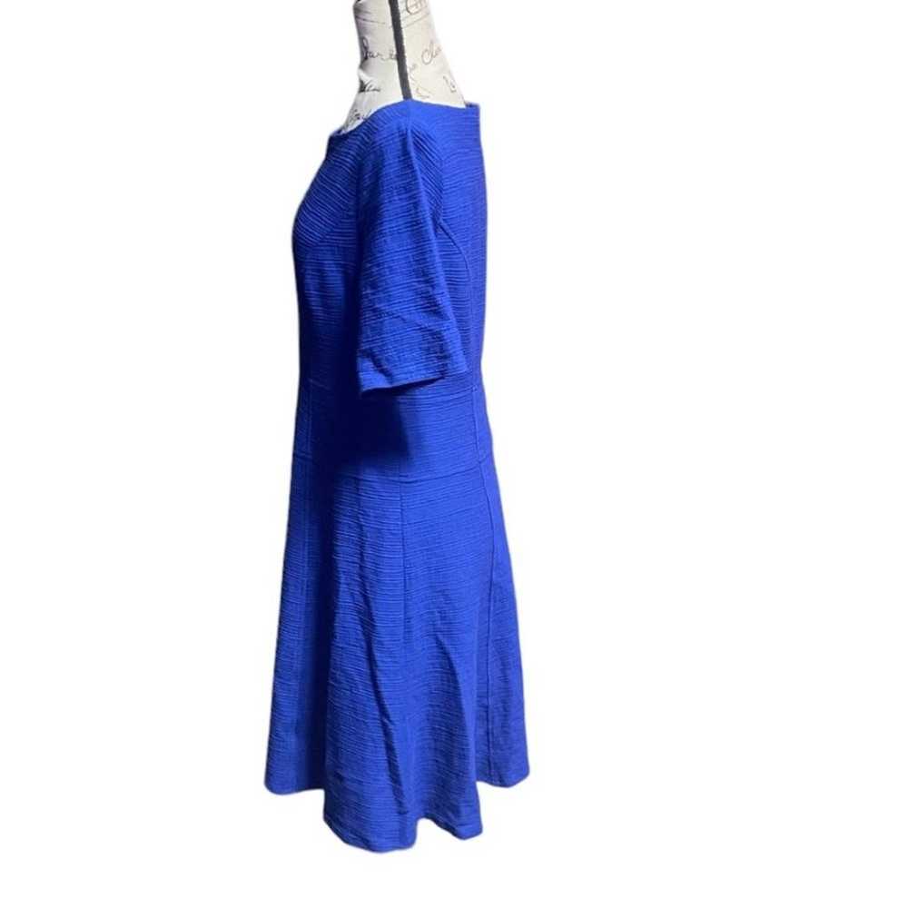 Nanette Lepore Women’s Blue Textured Knee Length … - image 3