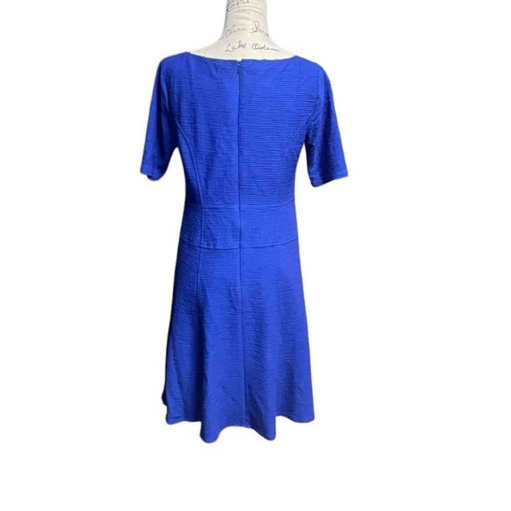 Nanette Lepore Women’s Blue Textured Knee Length … - image 4