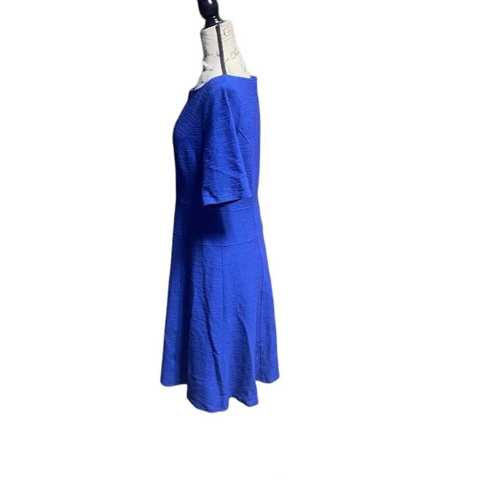 Nanette Lepore Women’s Blue Textured Knee Length … - image 5