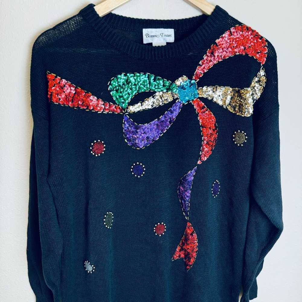 Vintage Bonnie Evans Sweater Dress Women’s Size L… - image 2