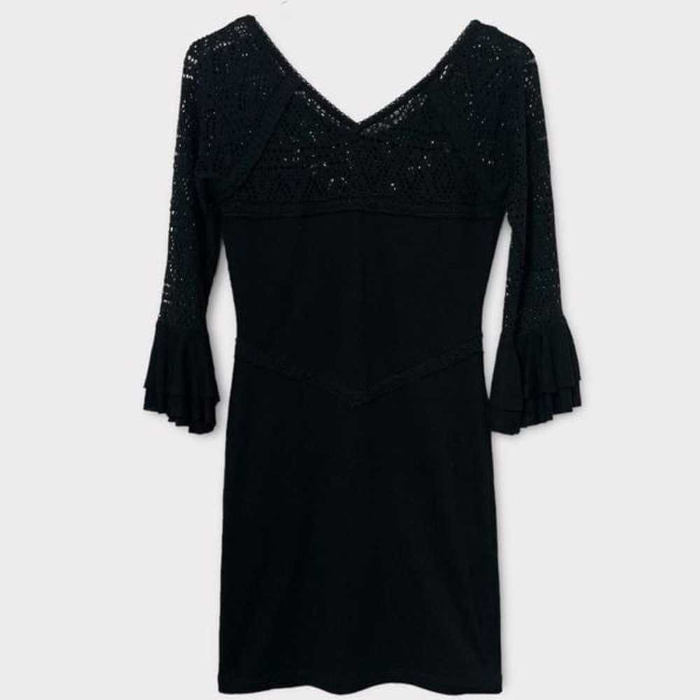 Free People City Girl Body Con Dress in Black Siz… - image 4