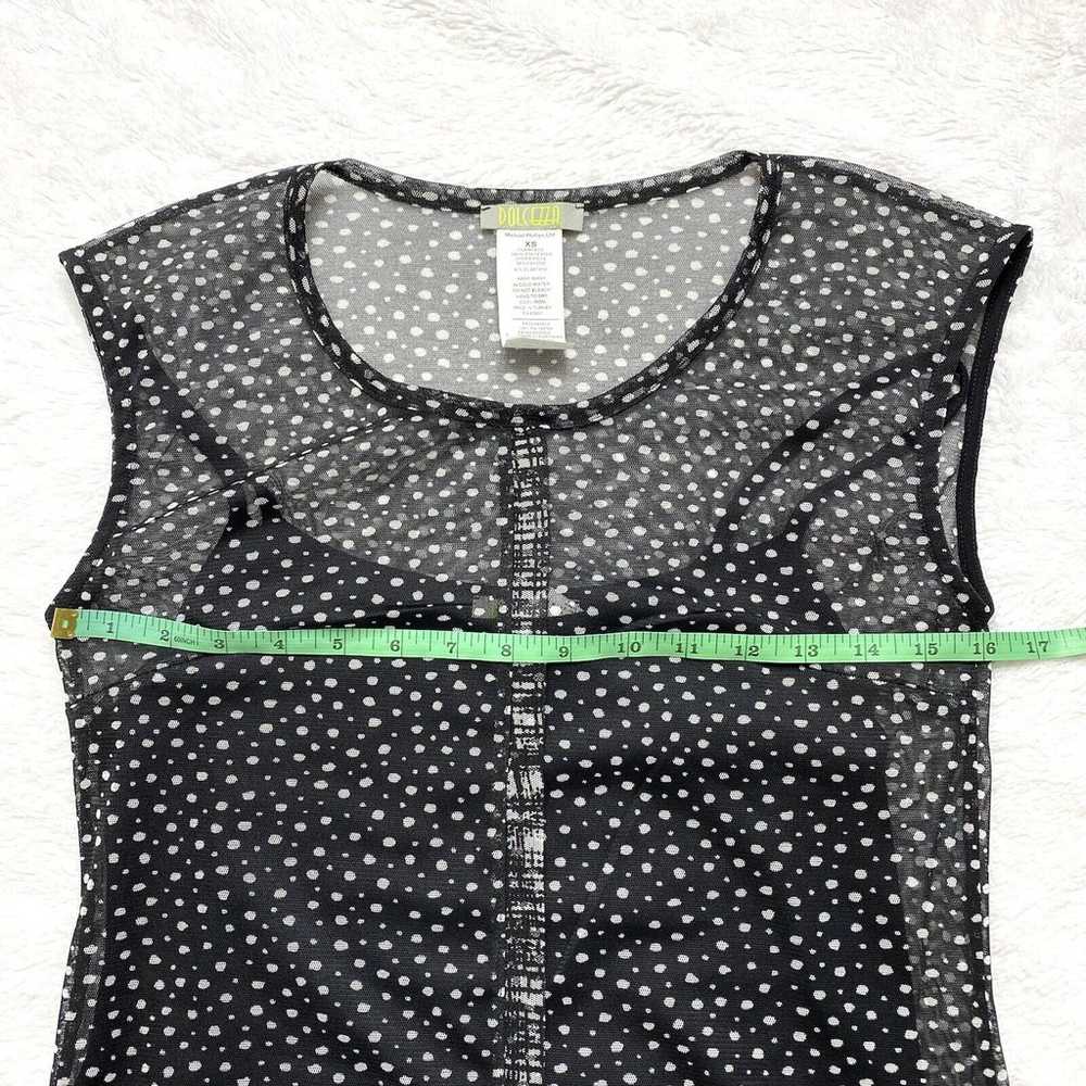 DOLCEZZA Black Polka Dot Layered Tunic Slip Dress… - image 7