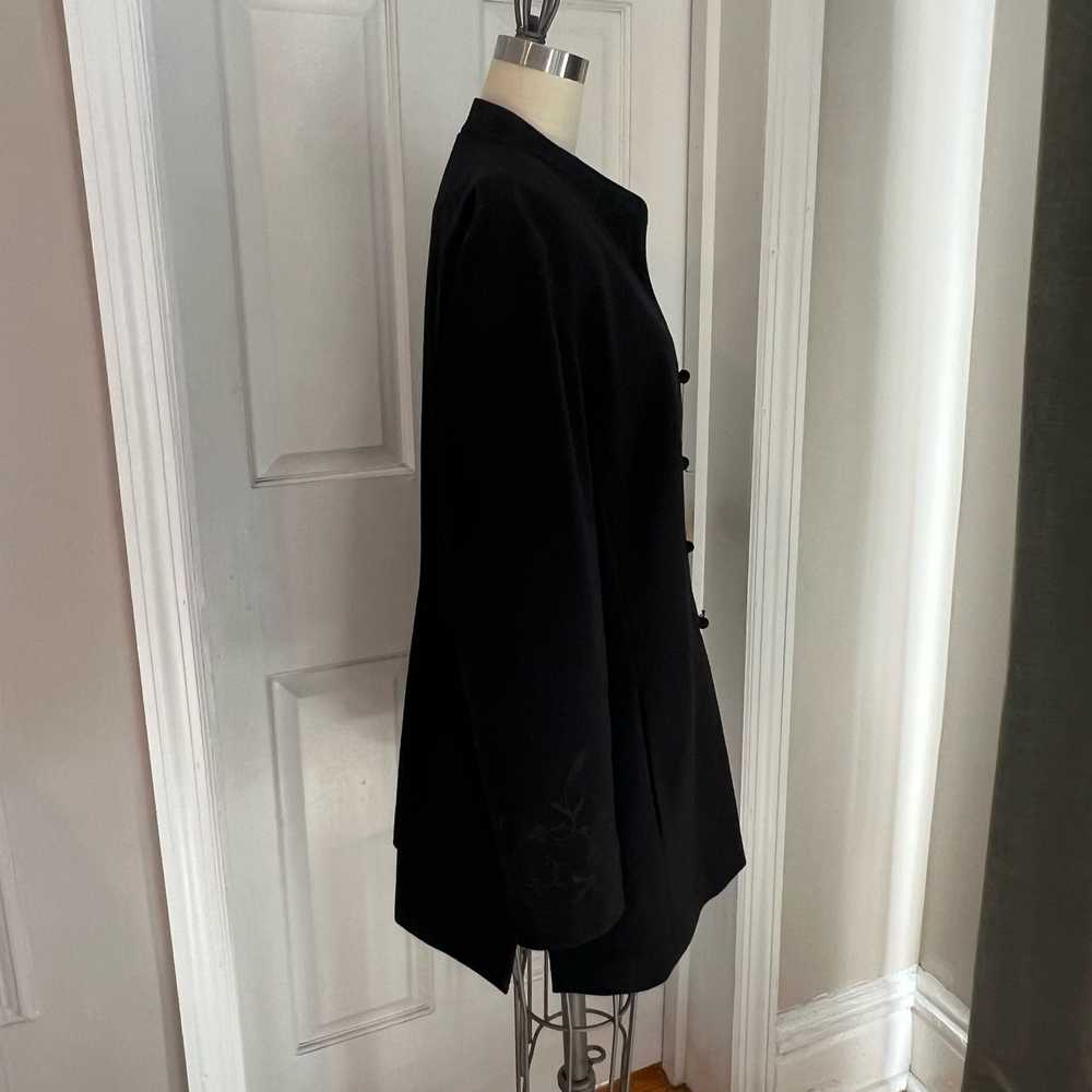 Vintage TRAVIS AYERS Black Formal Jacket with Flo… - image 3