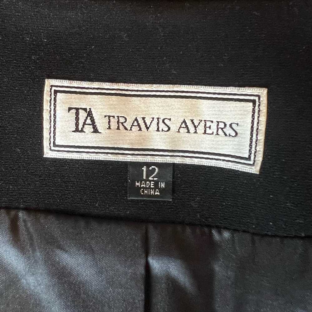 Vintage TRAVIS AYERS Black Formal Jacket with Flo… - image 9