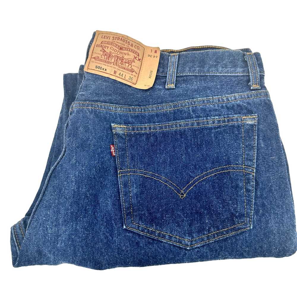Vintage Levi's Jeans 501xx Button Fly 90's USA Bl… - image 1