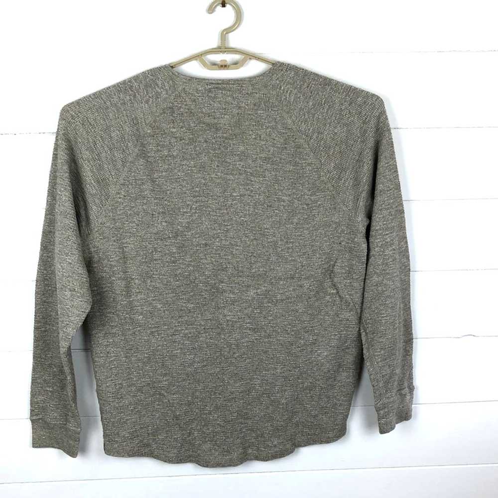 Lucky Brand Lived in Thermal crew neck tan brown … - image 2