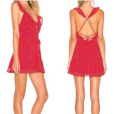 Lovers + Friends Red Libby Polka Dot Mini Dress - image 1