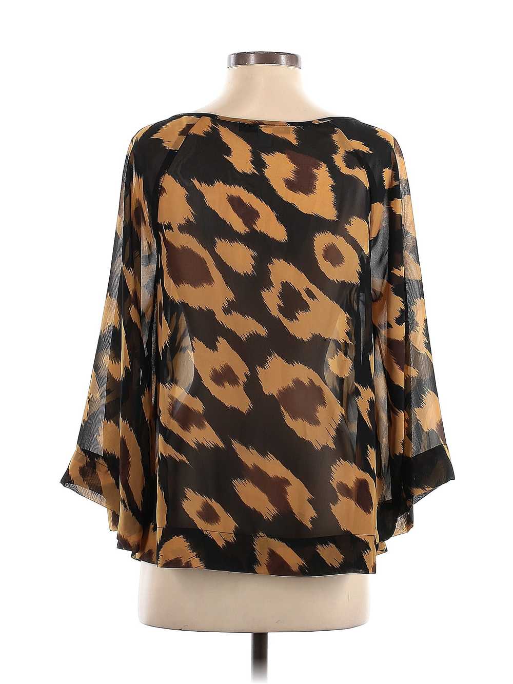 Andrew Charles Women Brown Long Sleeve Blouse S - image 2
