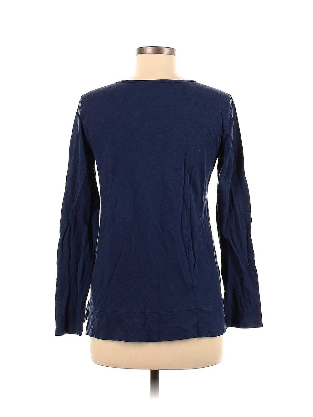 Maison Jules Women Blue Long Sleeve T-Shirt M - image 2