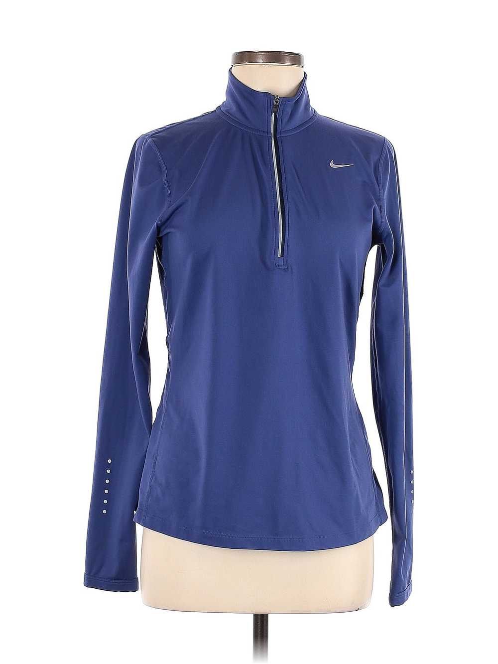 Nike Women Blue Track Jacket M - image 1