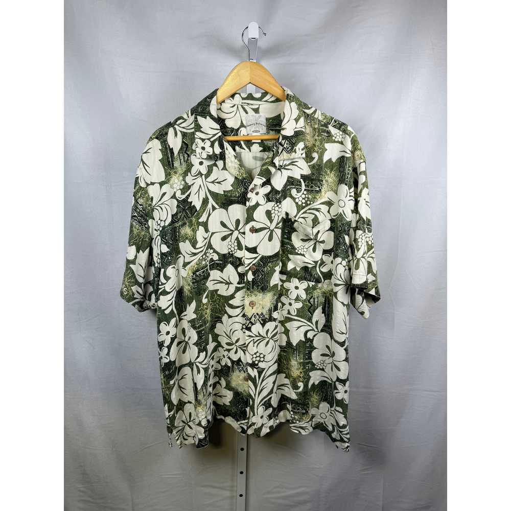 Tommy Bahama Vintage 100% Silk Short Sleeve Butto… - image 1