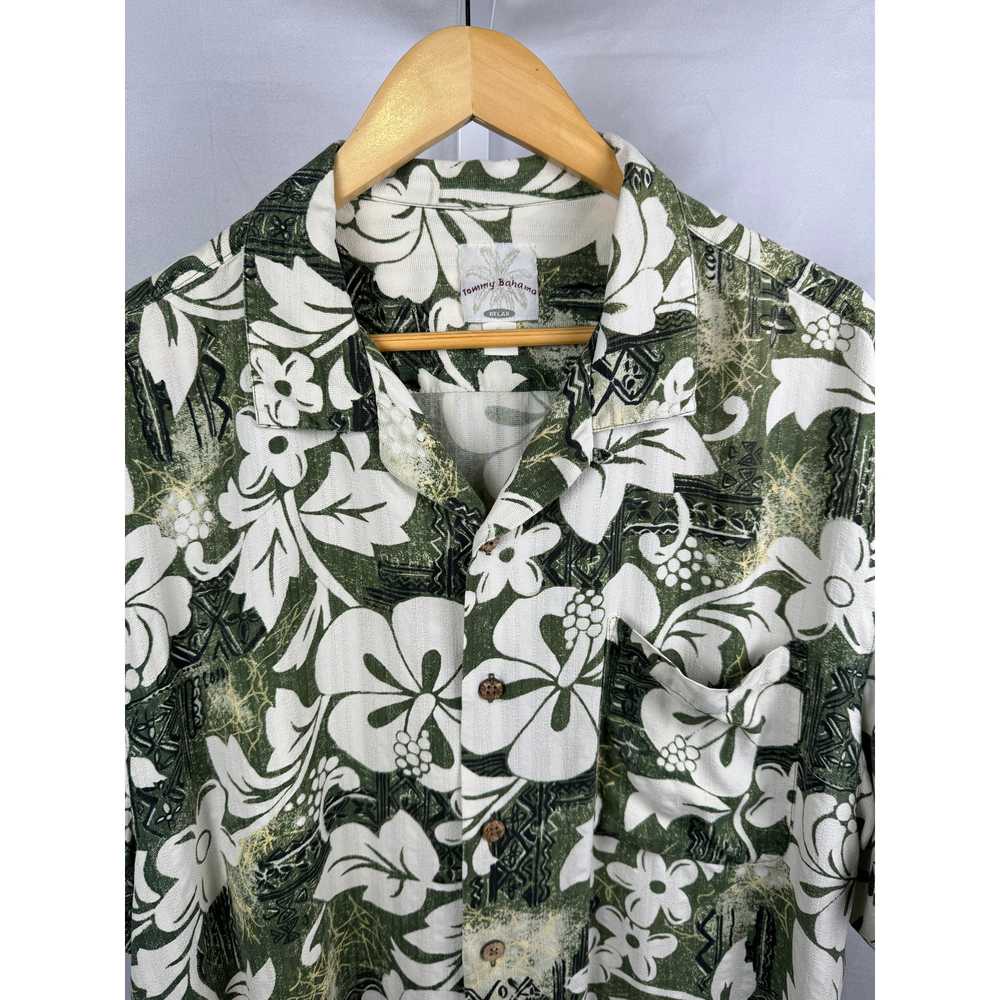 Tommy Bahama Vintage 100% Silk Short Sleeve Butto… - image 3