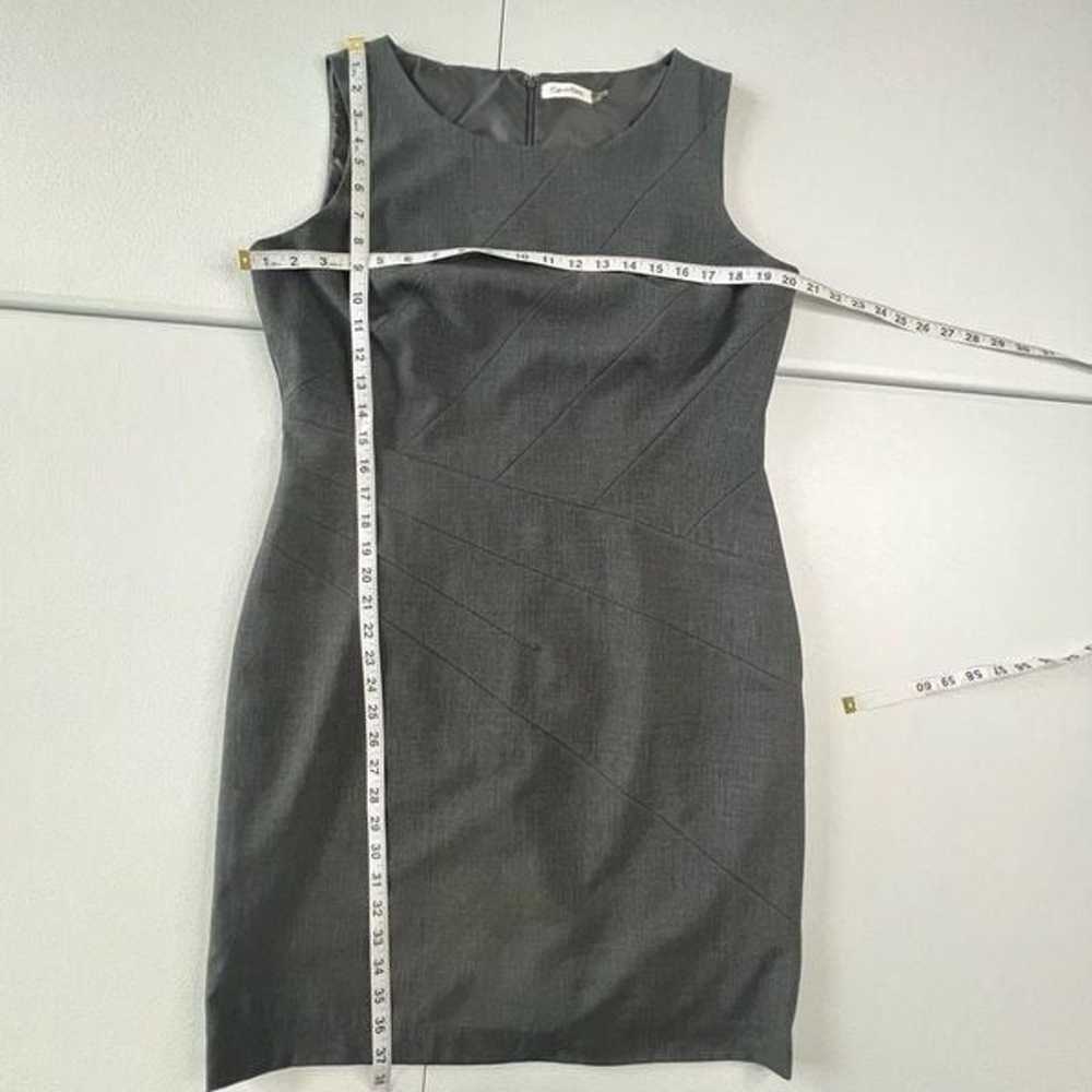 Calvin Klein Gray Sleeveless Sheath Mini Dress Si… - image 12