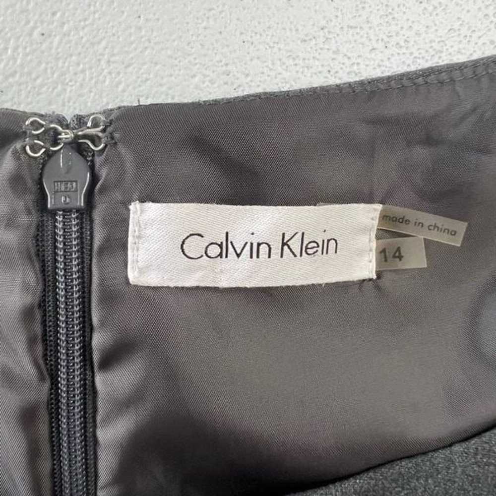 Calvin Klein Gray Sleeveless Sheath Mini Dress Si… - image 9