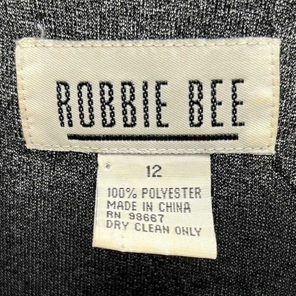 Robbie Bee Womens T Shirt Dress Gray Tiered Lettu… - image 6