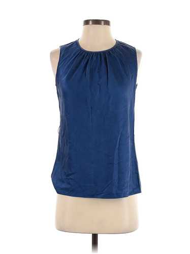 Lafayette 148 New York Women Blue Sleeveless Silk… - image 1