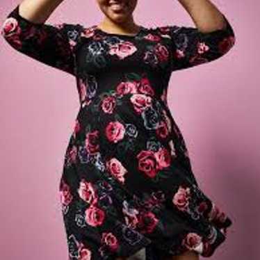 Torrid x Betsy Johnson Fit and Flare Floral Dress - image 1