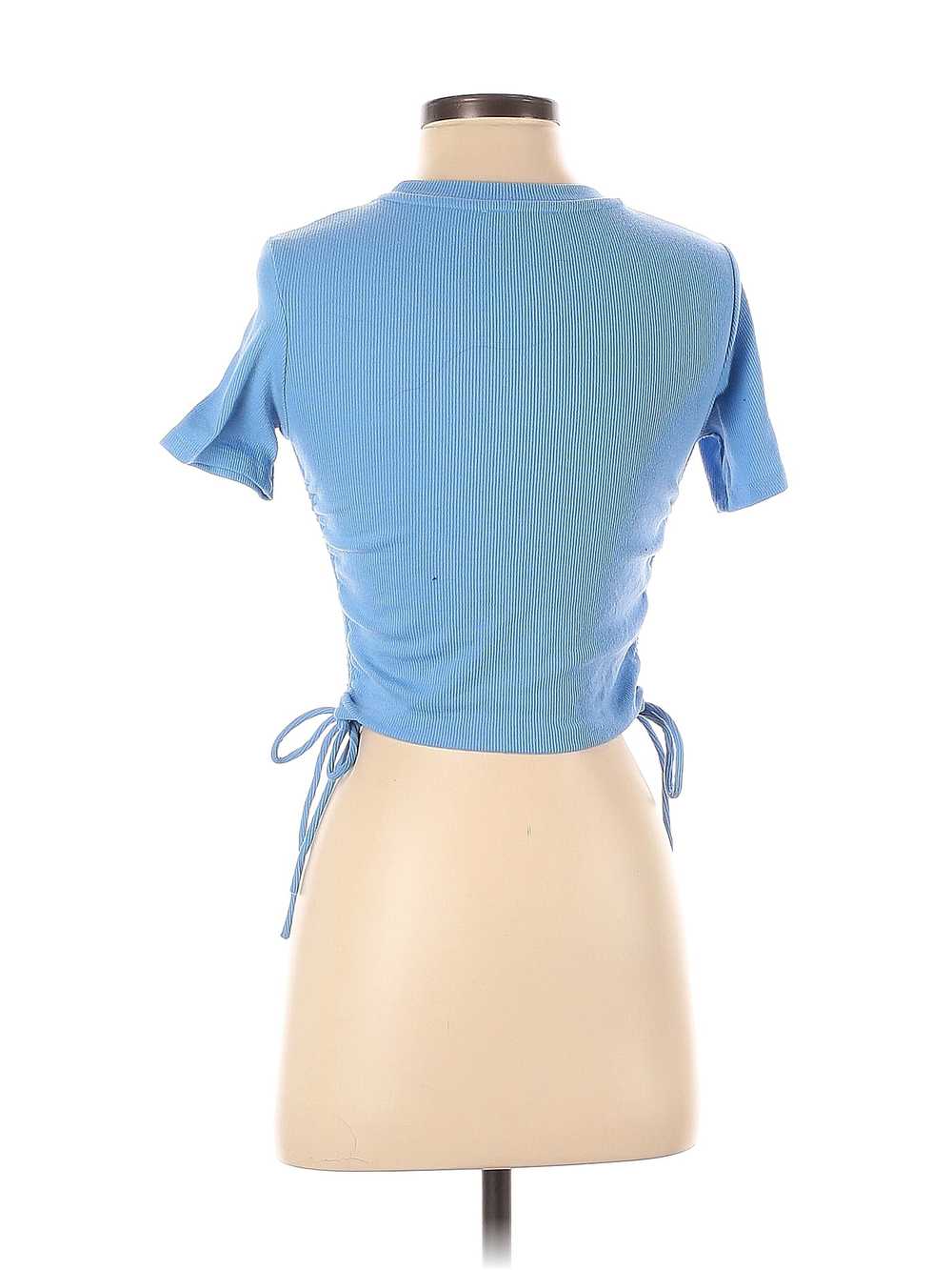 Zara Women Blue Short Sleeve Top S - image 2