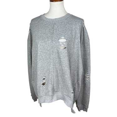 Syd & Stone Grey Relaxed Distressed Grey French T… - image 1