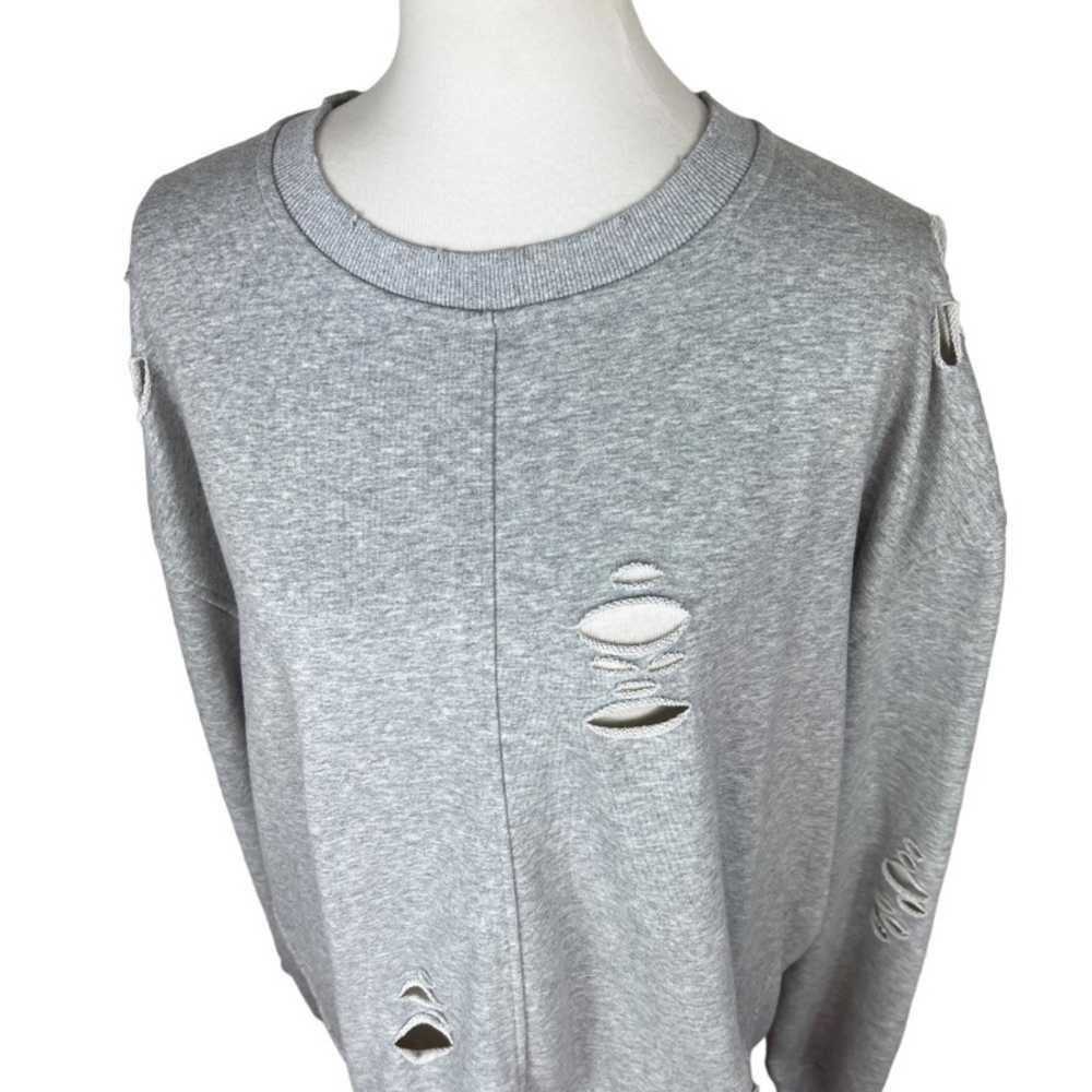 Syd & Stone Grey Relaxed Distressed Grey French T… - image 5