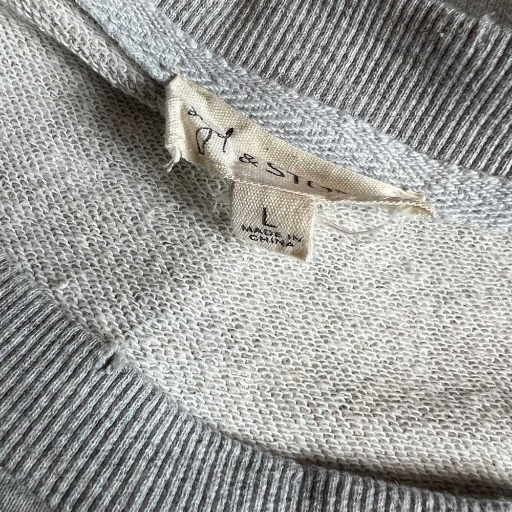 Syd & Stone Grey Relaxed Distressed Grey French T… - image 9