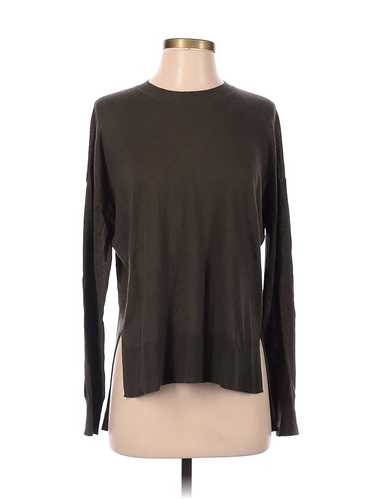 Theory Women Brown Silk Pullover Sweater P