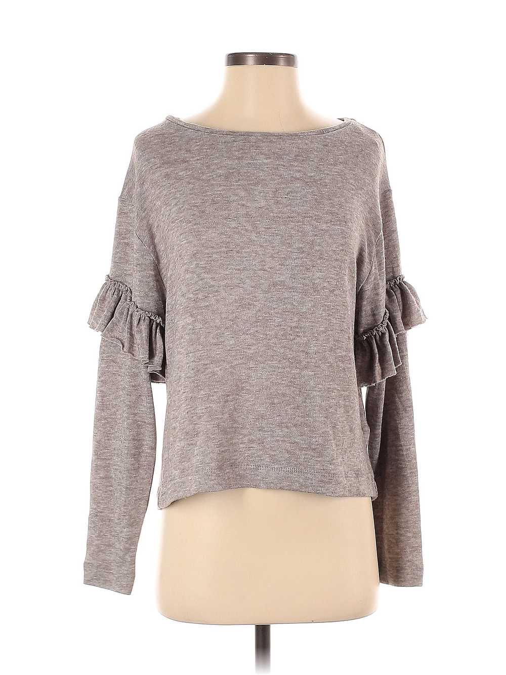 Zara W&B Collection Women Gray Pullover Sweater S - image 1