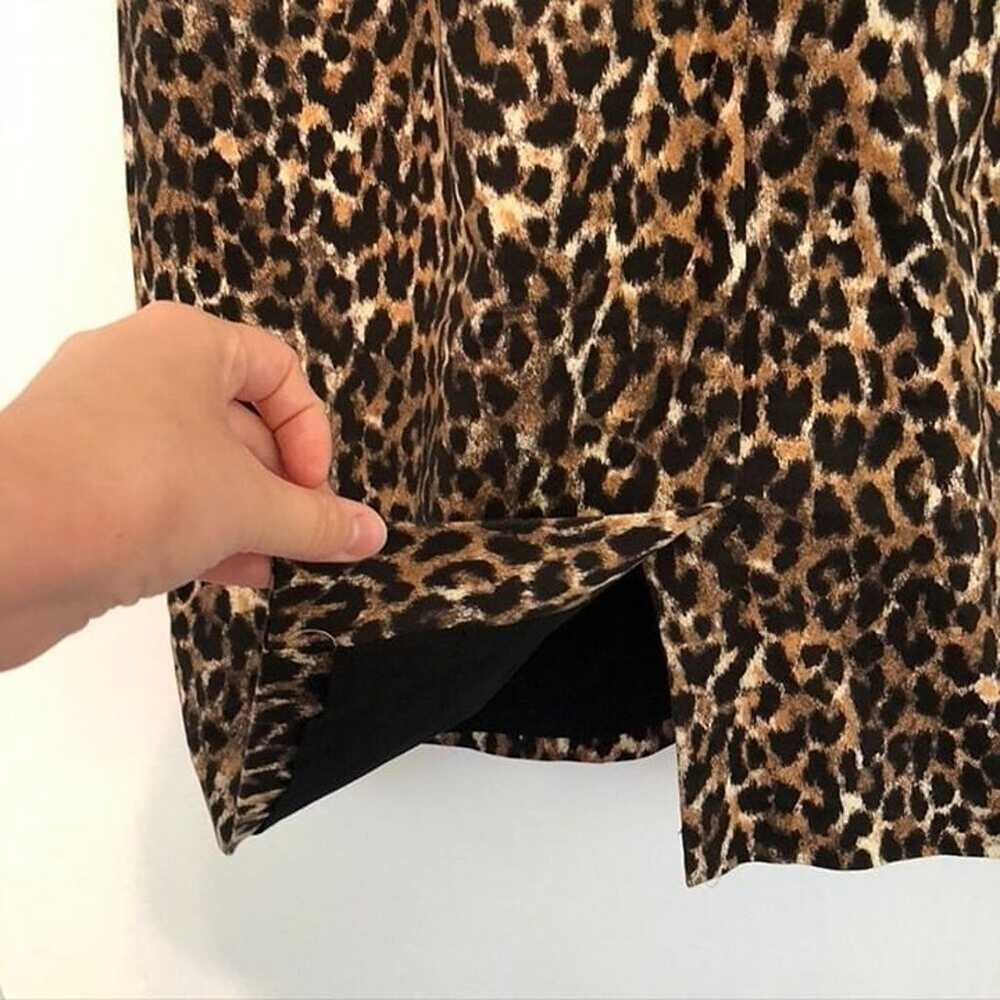 ANN TAYLOR LOFT Black Brown Cream Leopard Cheetah… - image 11