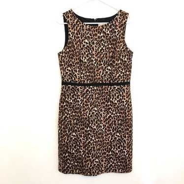 ANN TAYLOR LOFT Black Brown Cream Leopard Cheetah… - image 1