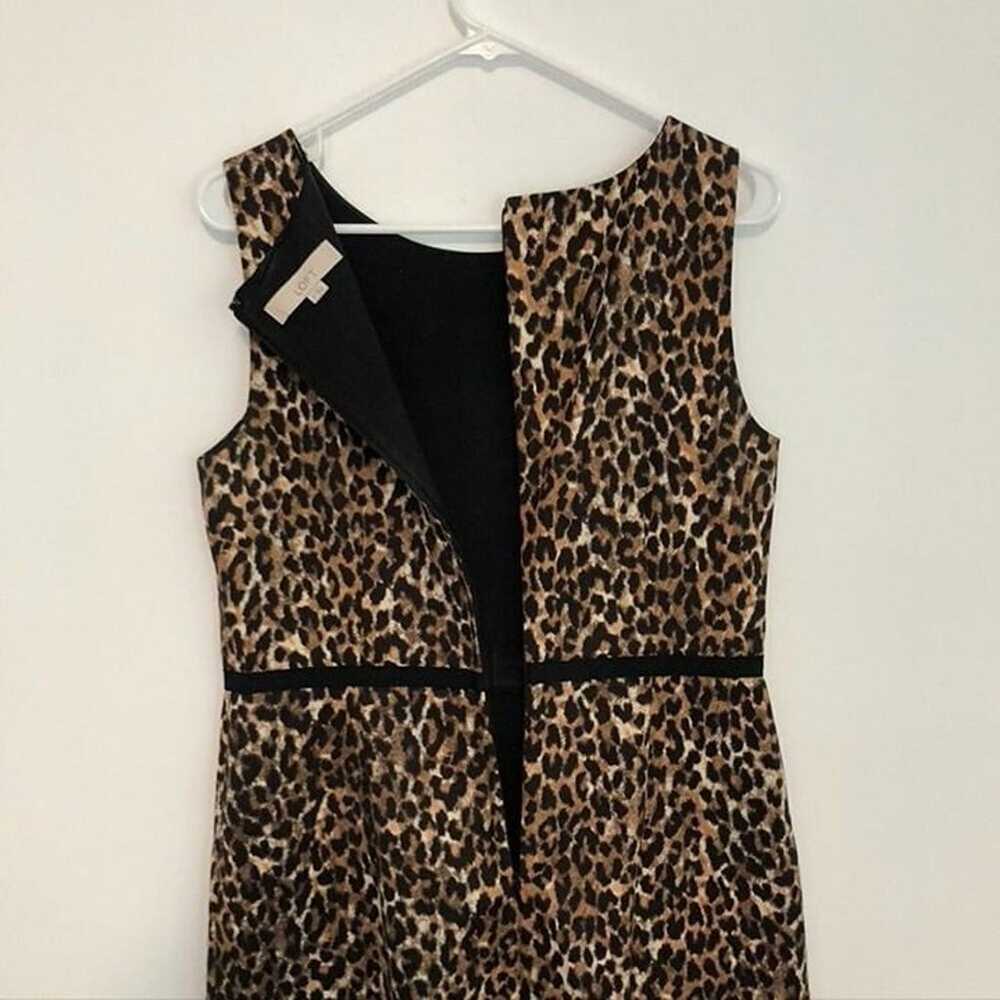 ANN TAYLOR LOFT Black Brown Cream Leopard Cheetah… - image 9