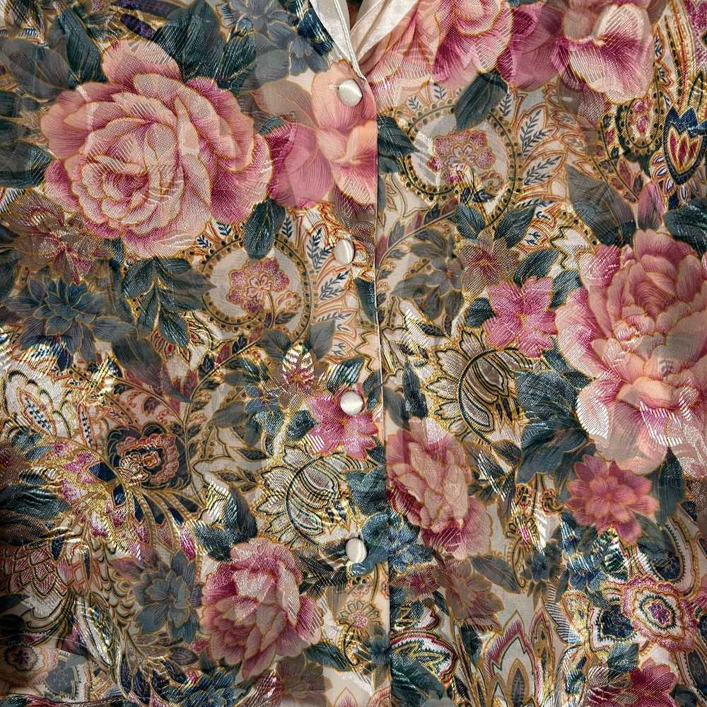 Victoria’s Secret Gold Label Rose Floral Print Pa… - image 4